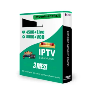 IPTV Online Italia – Abbonamento 3 Mesi: Accesso Illimitato a TV in Diretta, Film e Sport!